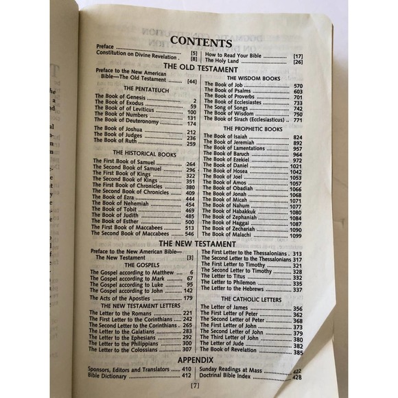 The Holy Bible New American White Saint Joseph Edition Bible - Picture 4 of 7